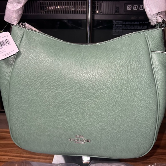Coach Bags New Coach Rori Shoulder Bag In Washed Green Leather Authentic 398 Poshmark